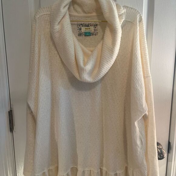 Anthropologie Maeve Cream Cowl Neck Sweater NWOT - Picture 5 of 6